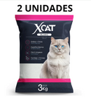 Areia para Gatos Xcat Blanc 3Kg - Fina, Branca e com controle de odores